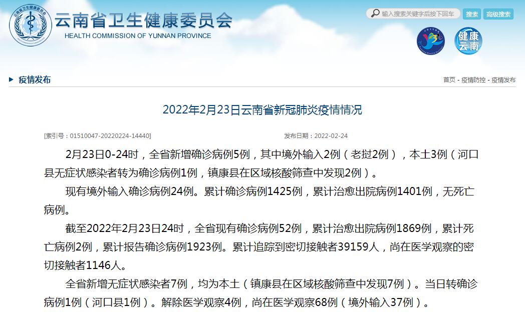 “云南新增2例缅甸输入确诊	” 云南新增2例缅甸输入确诊 视频？-第1张图片